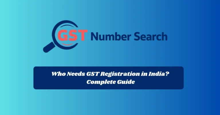 Who Needs GST Registration